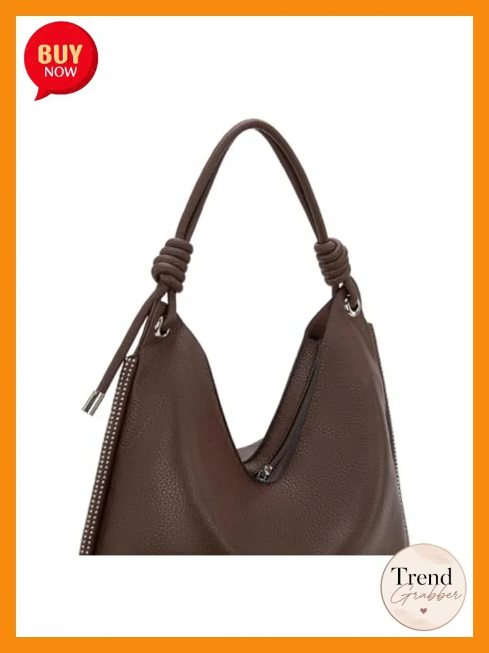 Women's Hobo Bag Soft Slouchy PU Leather Top Handle Shoulder Purse